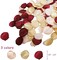 200PCS Silk Rose Petals Burgundy Gold Pink Wedding Supplies Flower Girl Basket Table Aisle Runner Confetti Valentine's Day Decoration